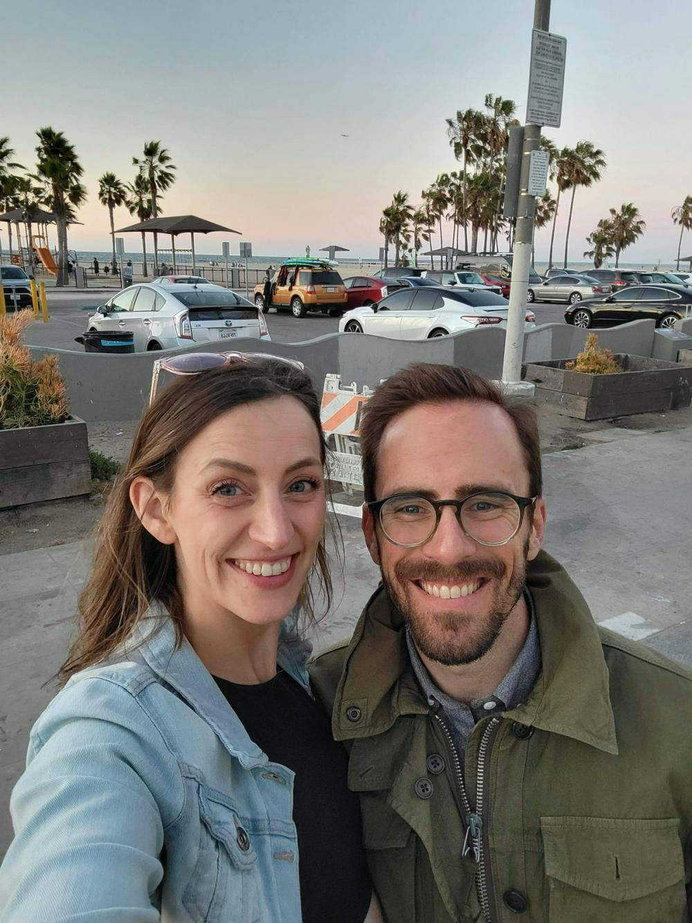 A selfie of NJ and her husband